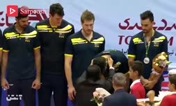 فیلم/ اهدای جام قهرمانی آسیا به تیم ملی والیبال ایران