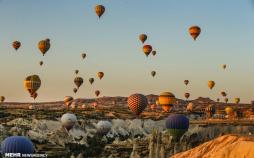 تصاویر پرواز بالون ها بر فراز کاپادوکیا‎,عکس های کاپادوکیای ترکیه,تصاویر دیدنی از کاپادوکیا