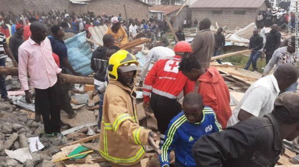 ریزش ساختمان مدرسه در نایروبی کنیا,اخبار حوادث,خبرهای حوادث,حوادث امروز