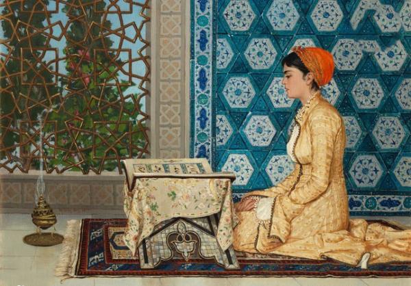 تابلوی زن قرآن خوان,اخبار هنرهای تجسمی,خبرهای هنرهای تجسمی,هنرهای تجسمی