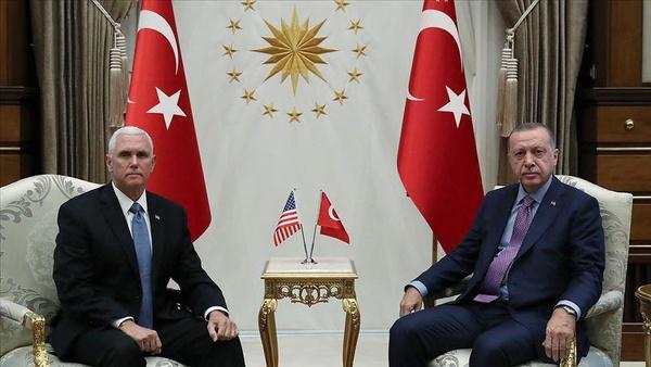 دیدار اردوغان و مایک پنس,اخبار سیاسی,خبرهای سیاسی,خاورمیانه
