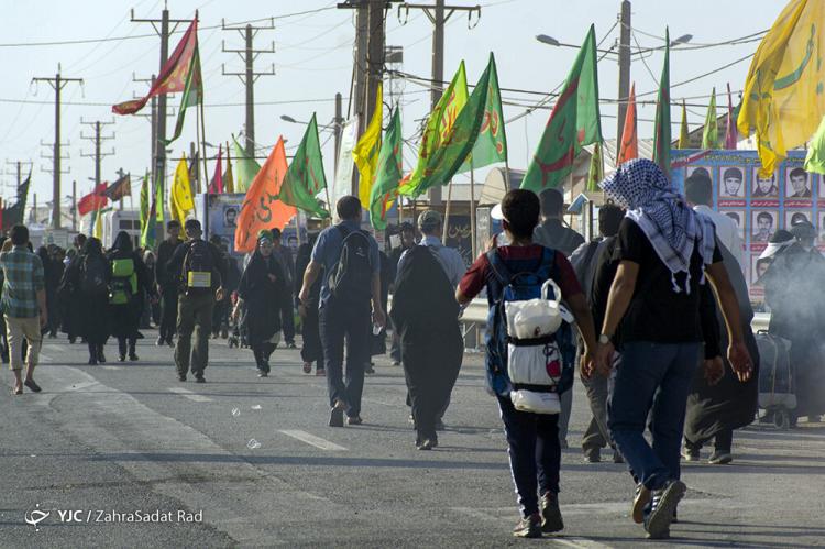تصاویر زائران اربعین,عکس های زائران در مرز شلمچه,تصاویر حال و هوا در مرزهای ایران