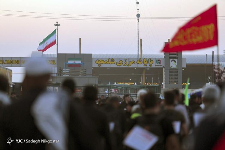 تصاویر زائران اربعین,عکس های زائران در مرز شلمچه,تصاویر حال و هوا در مرزهای ایران
