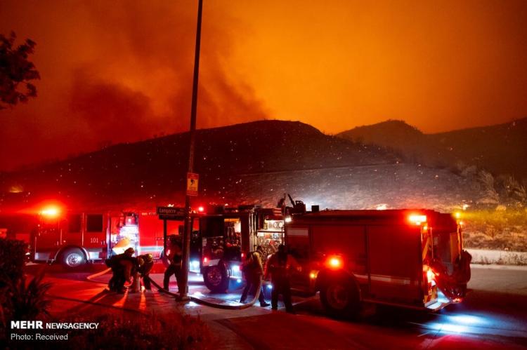 تصاویر آتش سوزی در کالیفرنیا‎,عکس های آتش سوزی در کالیفرنیا‎,تصاویر خسرات آتش سوزی در کالیفرنیا‎