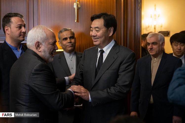تصاویر دیدار فرستاده چین و محمدجواد ظریف,عکس های فرستاده چین و محمدجواد ظریف,تصاویر جای جون