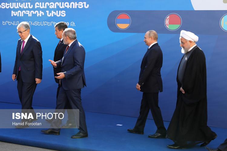 تصاویر حسن روحانی در اجلاس اوراسیا,عکس های حسن روحانی در اجلاس اوراسیا,عکس روحانی و رئیس جمهور روسیه در اجلاس اوراسیا