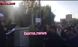 فیلم/ تجمع اعتراضی به حضور زنان در ورزشگاه ها