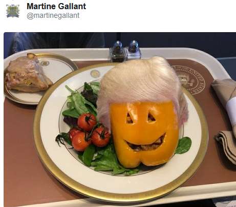 شام مسخره هالووین در هواپیمای ترامپ,اخبار سیاسی,خبرهای سیاسی,سیاست