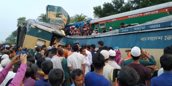 تصادف دو قطار در بنگلادش,اخبار حوادث,خبرهای حوادث,حوادث