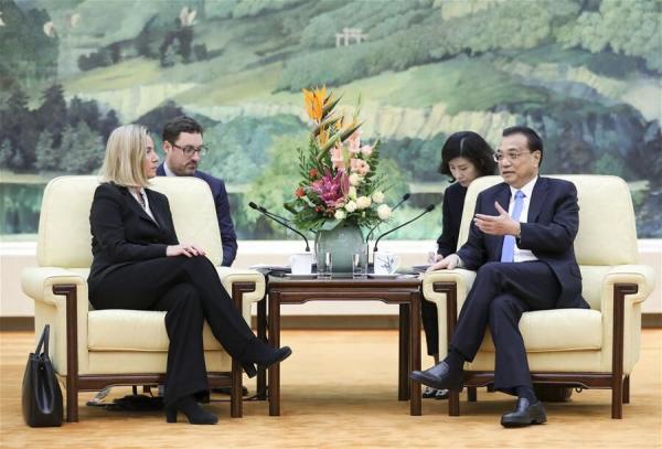 دیدار نخست وزیر چین و موگرینی,اخبار سیاسی,خبرهای سیاسی,سیاست خارجی