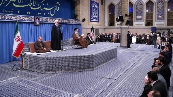 روحانی در دیدار مسئولان نظام و میهمانان کنفرانس وحدت اسلامی با رهبر انقلاب,اخبار سیاسی,خبرهای سیاسی,دولت