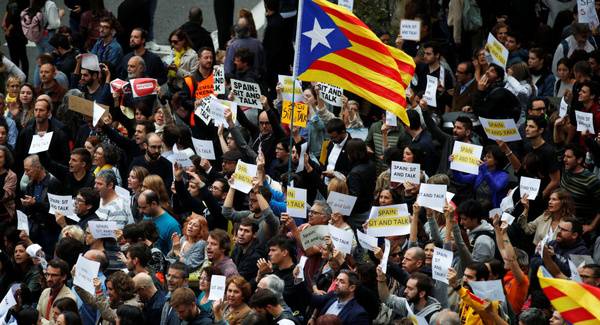 تظاهرات در کاتالونیا,اخبار سیاسی,خبرهای سیاسی,اخبار بین الملل