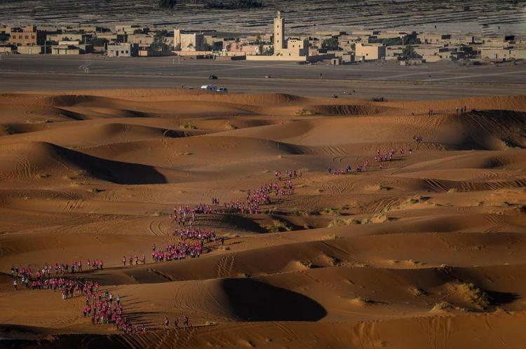 تصاویر مسابقه ماراتن صحرا در مراکش,عکس های مسابقات ماراتن زنان,تصاویر مسابقات ماراتن