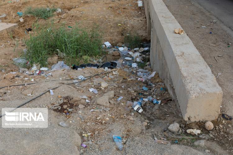 تصاویر انباشت زباله در مهران,عکس های انباشت زباله در مهران,تصاویر مرز بین‌المللی مهران