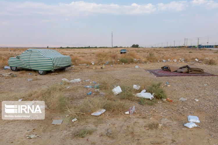 تصاویر انباشت زباله در مهران,عکس های انباشت زباله در مهران,تصاویر مرز بین‌المللی مهران