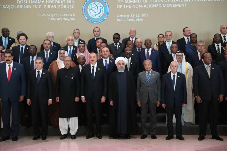 تصاویر مراسم اجلاس سران کشورهای عضو جنبش عدم تعهد,عکس های سیاستمداران جهان,تصاویر سفر روحانی به باکو