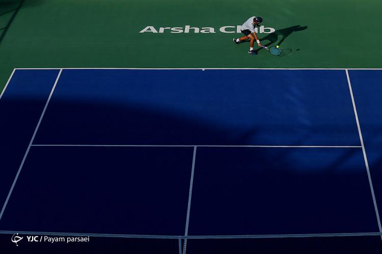 تصاویر فینال رقابت‌های تنیس‌جایزه بزرگ آقایان و بانوان,عکس های رقابت های تنیس در ایران,تصاویر رقابت امیر حسین بادی و سینا مقیمی