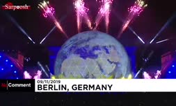 فیلم/ آتش‌بازی در آلمان به مناسبت سی‌امین سالگرد فروپاشی دیوار برلین