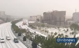 ویدئو / نخستین برف پاییزی تهران