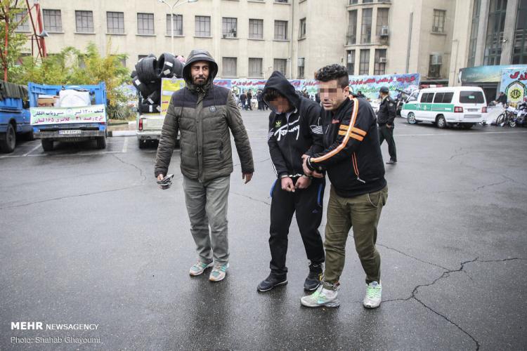 تصاویر بازداشت خلافکاران در تهران,عکس های بازداشت خلافکاران در تهران,تصاویر حسین رحیمی