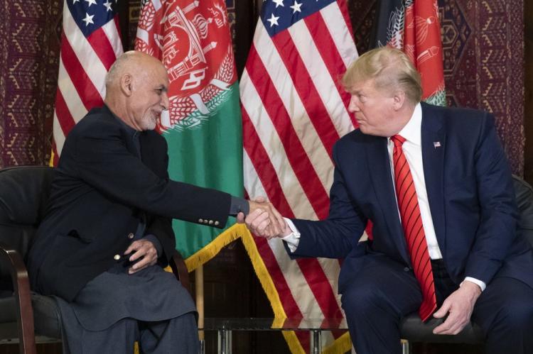 تصاویر سفر ناگهانی ترامپ به افغانستان,عکس های سفر ترامپ به افغانستان,عکس های ترامپ در پایگاه بگرام