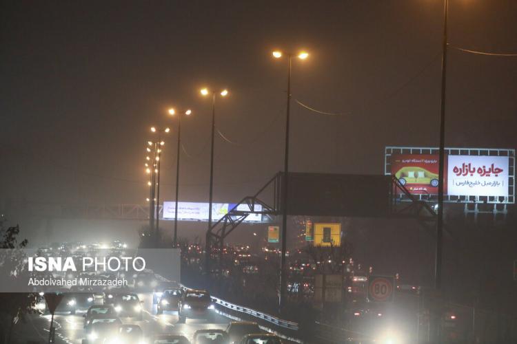 تصاویر شب آلوده تهران,عکس های شب آلوده تهران,تصاویر آلودگی هوا در پایتخت