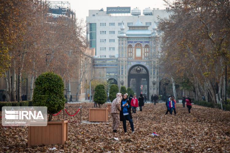 تصاویر پاییز در باغ ملی تهران,عکس های پاییز در باغ ملی تهران,تصاویر میدان مشق