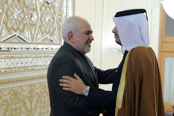 دیدار ظریف و وزیر خارجه قطر,اخبار سیاسی,خبرهای سیاسی,سیاست خارجی