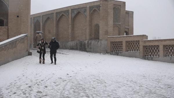 بارش برف زمستانی در اصفهان,اخبار اجتماعی,خبرهای اجتماعی,وضعیت ترافیک و آب و هوا