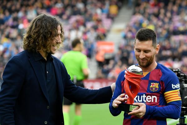 اهدای جایزه بهترین بازیکن ماه لالیگا به مسی,اخبار فوتبال,خبرهای فوتبال,اخبار فوتبال جهان