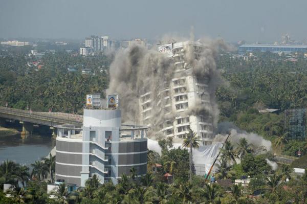تخریب آپارتمان لوکس در هند,اخبار جالب,خبرهای جالب,خواندنی ها و دیدنی ها