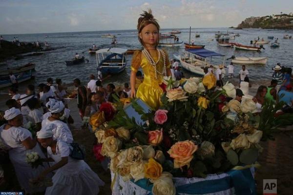 جشن الهه دریا در برزیل,اخبار جالب,خبرهای جالب,خواندنی ها و دیدنی ها
