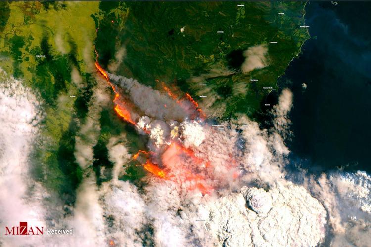 تصاویر آتش سوزی در استرالیا,عکس های جنگل های استرالیا,تصاویر خسارات ناشی از آتش سوزی استرالیا