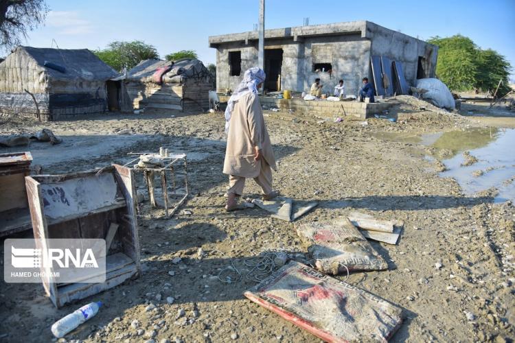 تصاویر سیلاب بلوچستان,عکس های روستاهای گرفتار در سیلاب بلوچستان,تصاویر مناطق سیل زده در بلوچستان