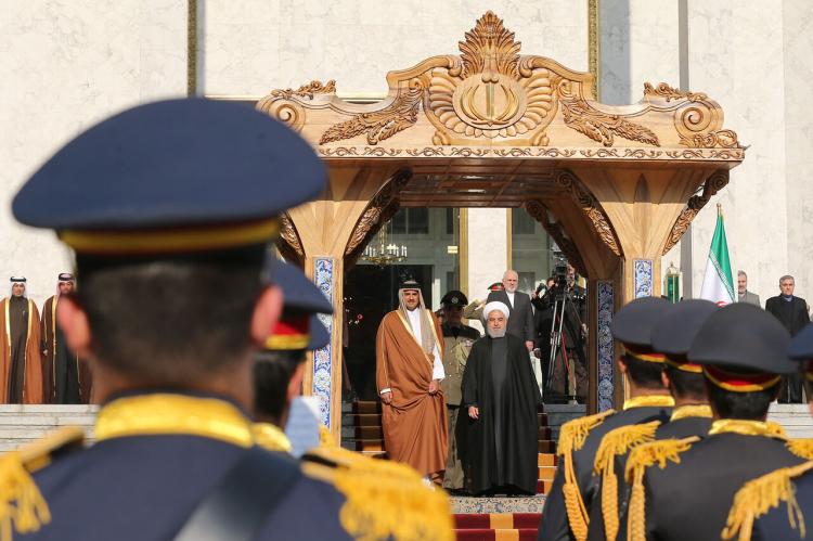 تصاویر استقبال رسمی حسن روحانی از امیر قطر,عکس های استقبال رسمی حسن روحانی از امیر قطر,تصاویر حسن روحانی