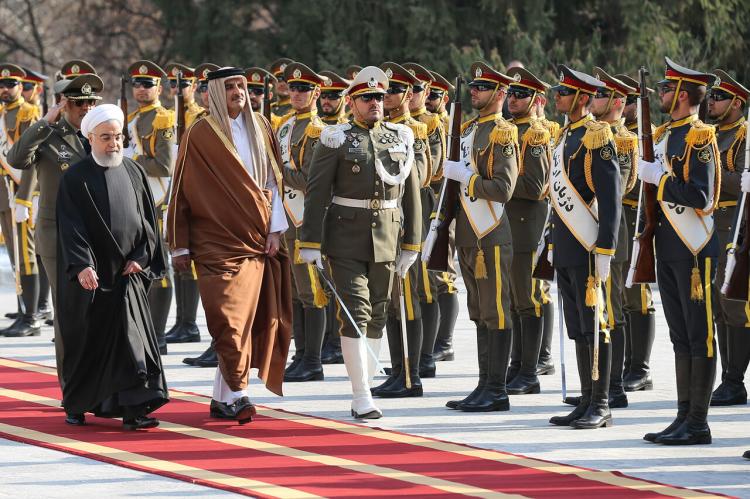 تصاویر استقبال رسمی حسن روحانی از امیر قطر,عکس های استقبال رسمی حسن روحانی از امیر قطر,تصاویر حسن روحانی