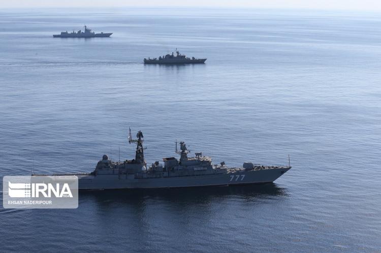 تصاویر رزمایش دریایی ایران چین و روسیه,عکس های نیروی دریایی ایران در اقیانوس هند,تصاویر نیروهای دریایی روسیه در دریای عمان
