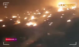 فیلم/تصاویر ارسالی شاهدان عینی از لحظات ابتدایی سقوط هواپیمای بوئینگ ۷۳۷