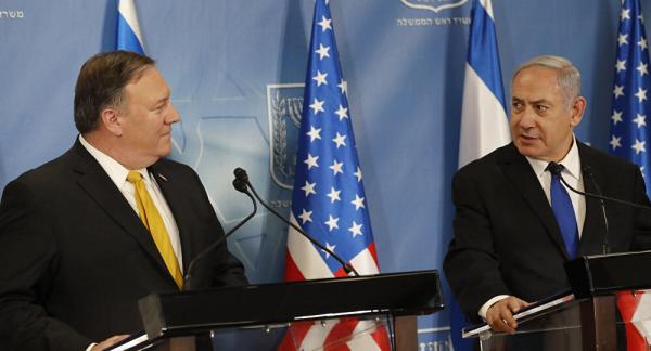مایک پمپئو و بنیامین نتانیاهو,اخبار سیاسی,خبرهای سیاسی,خاورمیانه