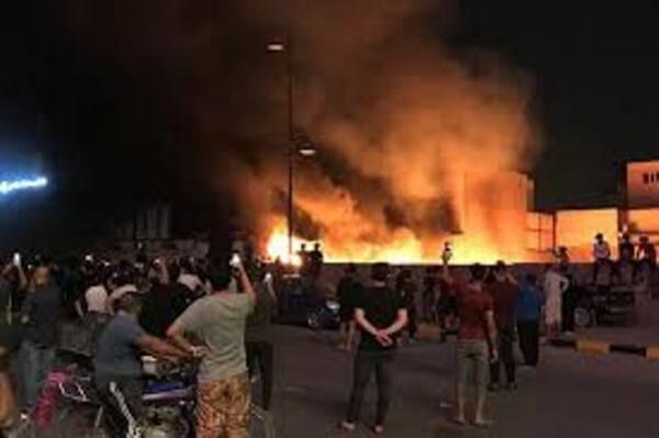 آتش‌زدن دفتر سازمان بدر در بصره,اخبار سیاسی,خبرهای سیاسی,خاورمیانه