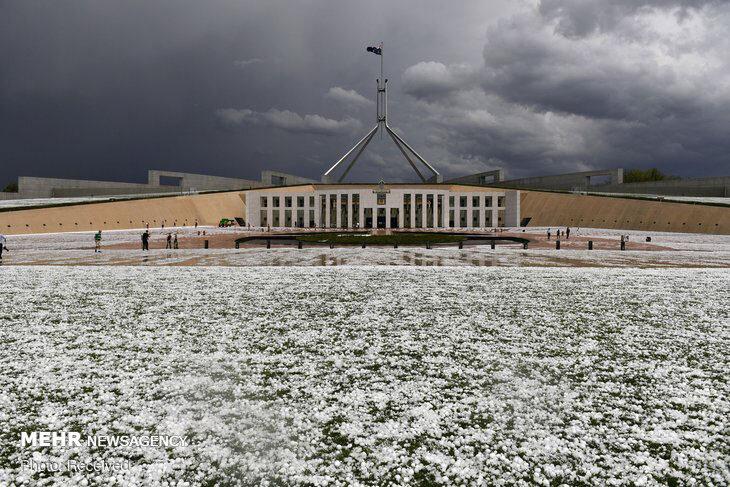 تصاویر بارش تگرگ و طوفان شن در استرالیا,عکس های بارش تگرگ و طوفان شن در استرالیا,تصاویر طوفان شن