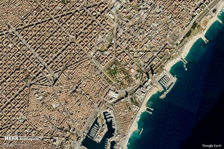 تصاویر ماهواره ای گوگل ارث از زمین,عکس های ماهواره ای گوگل ارث از زمین,تصاویر نقاط مختلف کره زمین