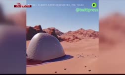فیلم/ خانه انسان‌ها در مریخ این گونه خواهد بود