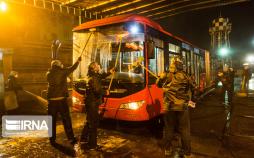 تصاویر ضدعفونی کردن اتوبوس‌های پایتخت,عکس های ضدعفونی کردن اتوبوس‌های پایتخت,تصاویر روش پیشگیری از ابتلا به کرونا در تهران