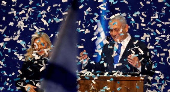 حضور نتانیاهو در جشن پیروزی انتخاباتی,اخبار سیاسی,خبرهای سیاسی,خاورمیانه