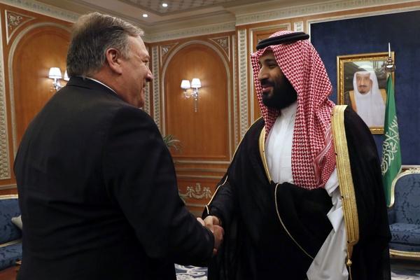 دیدار پمپئو و ولیعهد سعودی,اخبار سیاسی,خبرهای سیاسی,سیاست خارجی