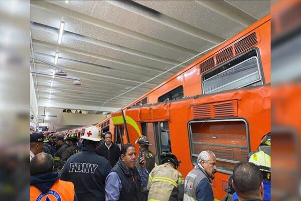 برخورد 2 قطار در پایتخت مکزیک,اخبار حوادث,خبرهای حوادث,حوادث