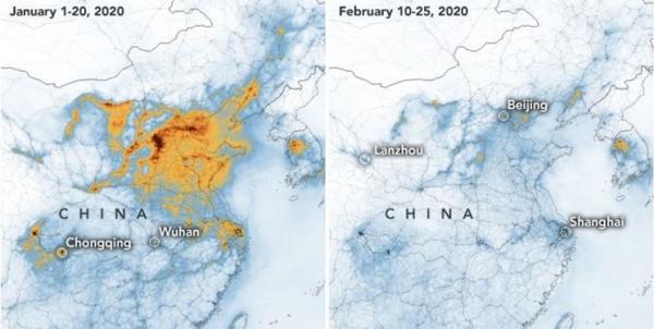 پاکیزه شدن هوای چین بر اثر کنترل کرونا,اخبار علمی,خبرهای علمی,طبیعت و محیط زیست