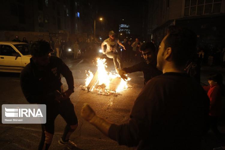تصاویر چهارشنبه سوری در تهران,عکس های مراسم چهارشنبه سوری,تصاویر آتش بازی چهارشنبه سوری