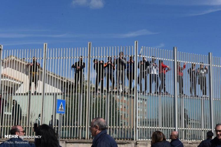 تصاویر شورش زندانیان ایتالیا,عکس های شورش زندانیان ایتالیا,تصاویر ممنوعیت ملاقات زندانیان ایتالیایی